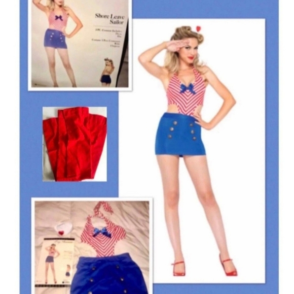LEG AVENUE BRAND "SHORE LEAVE SAILOR!" WOMENS COSTUME SIZE M/L NEW! - Picture 9 of 10